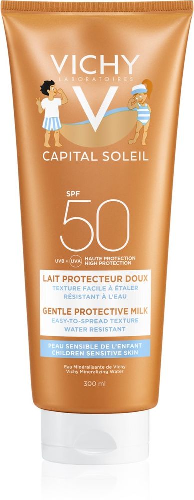 Vichy детское защитное молочко для лица и тела SPF 50 Capital Soleil Gentle Milk