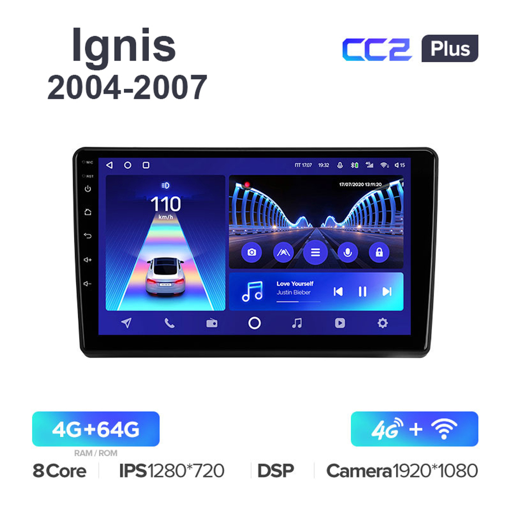 Teyes CC2 Plus 9"для Suzuki Ignis 2004-2007