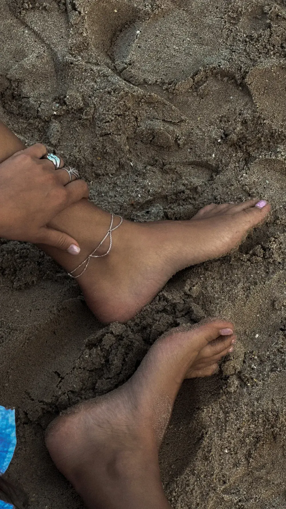 Браслет на ногу (анклет) Море волнуется