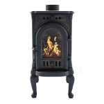 Печь-камин чугунная "Сибирь" 6 кВт