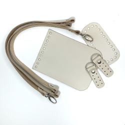 Комплект для мини-сумки Кожа Белый шоколад