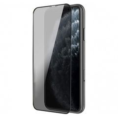 Защитное стекло 9D на весь экран 0,22 мм 9H Remax GL-35 для iPhone XR, 11 (Антишпион) (Черная рамка)