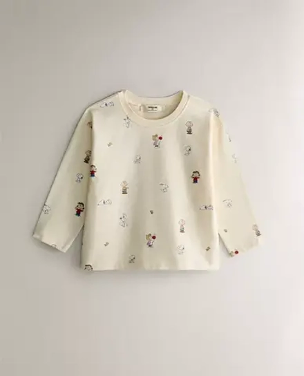 ZARA HOME ДЕТСКАЯ ПИЖАМА «PEANUTS™», СВЕТЛО-ЗЕЛЕНЫЙ