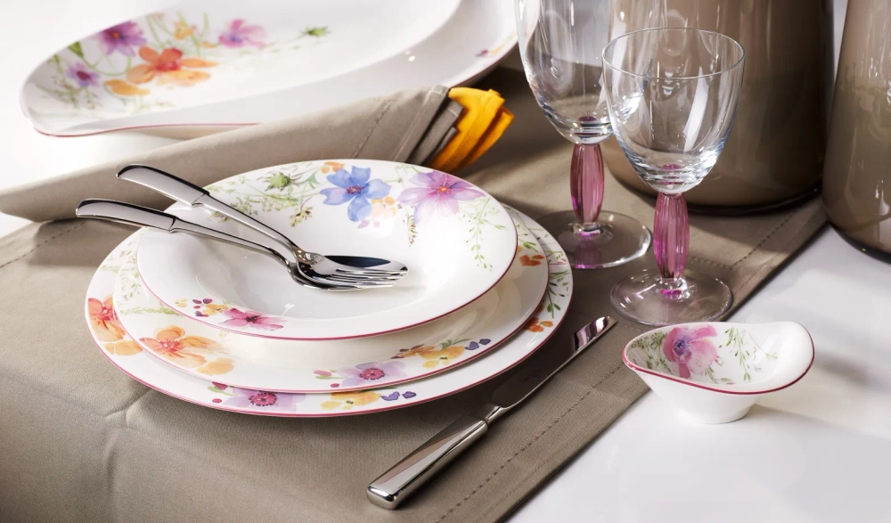 Villeroy & Boch Набор тарелок Mariefleur на 2 персоны 10-4100-2620 + 10-4100-2700 + 10-4100-2640