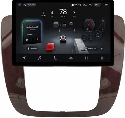 Магнитола для Chevrolet Tahoe 900 2006-2014 (рамка дерево) - Teyes CC4-PRO монитор 13" 2K QLED на Android 13, Snapdragon 778G, 8+128, AI, CarPlay, DSP, 4G SIM-слот