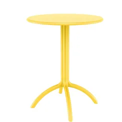 Стол пластиковый Octopus, Ø60 см, желтый