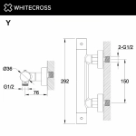 Смеситель для душа WhiteCross Y Y1246GLB матовое золото