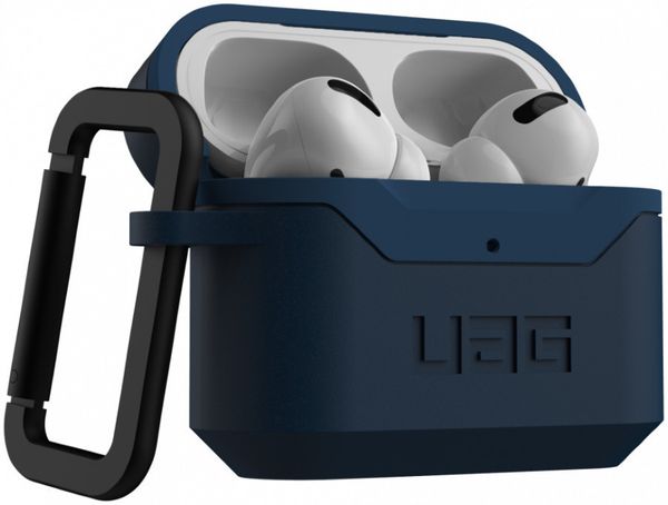 Чехол с карабином Urban Armor Gear (UAG) Standard Issue Hard Case 001 для AirPods Pro, цвет Темно-синий (Mallard)