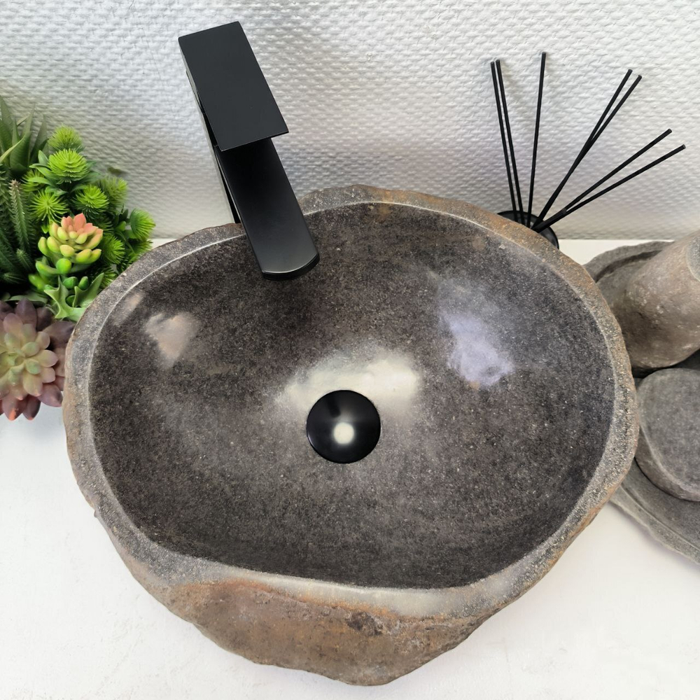 Раковина из речного камня RS-63894 (43*37*15) 0120
