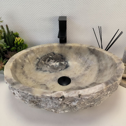 Раковина из оникса Erozy White EO-03179 51x41x15 см