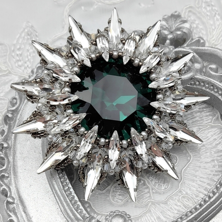 Набор для создания броши Астрея с кристаллом 27 мм