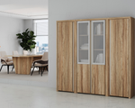 Стол руководителя с опорной тумбой CORNER