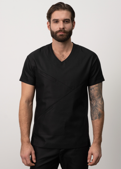 Медицинская туника с косым кроем