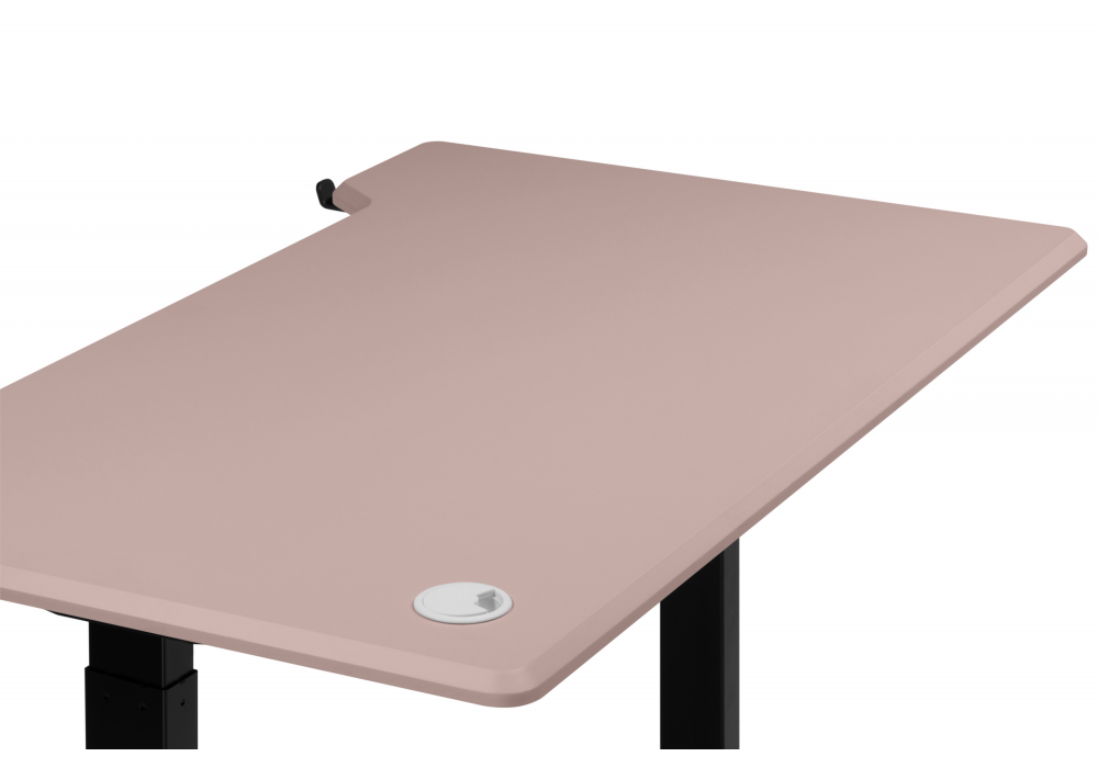 Компьютерный стол Woodville Маркос 140х80 розовый, черный, ножки черные