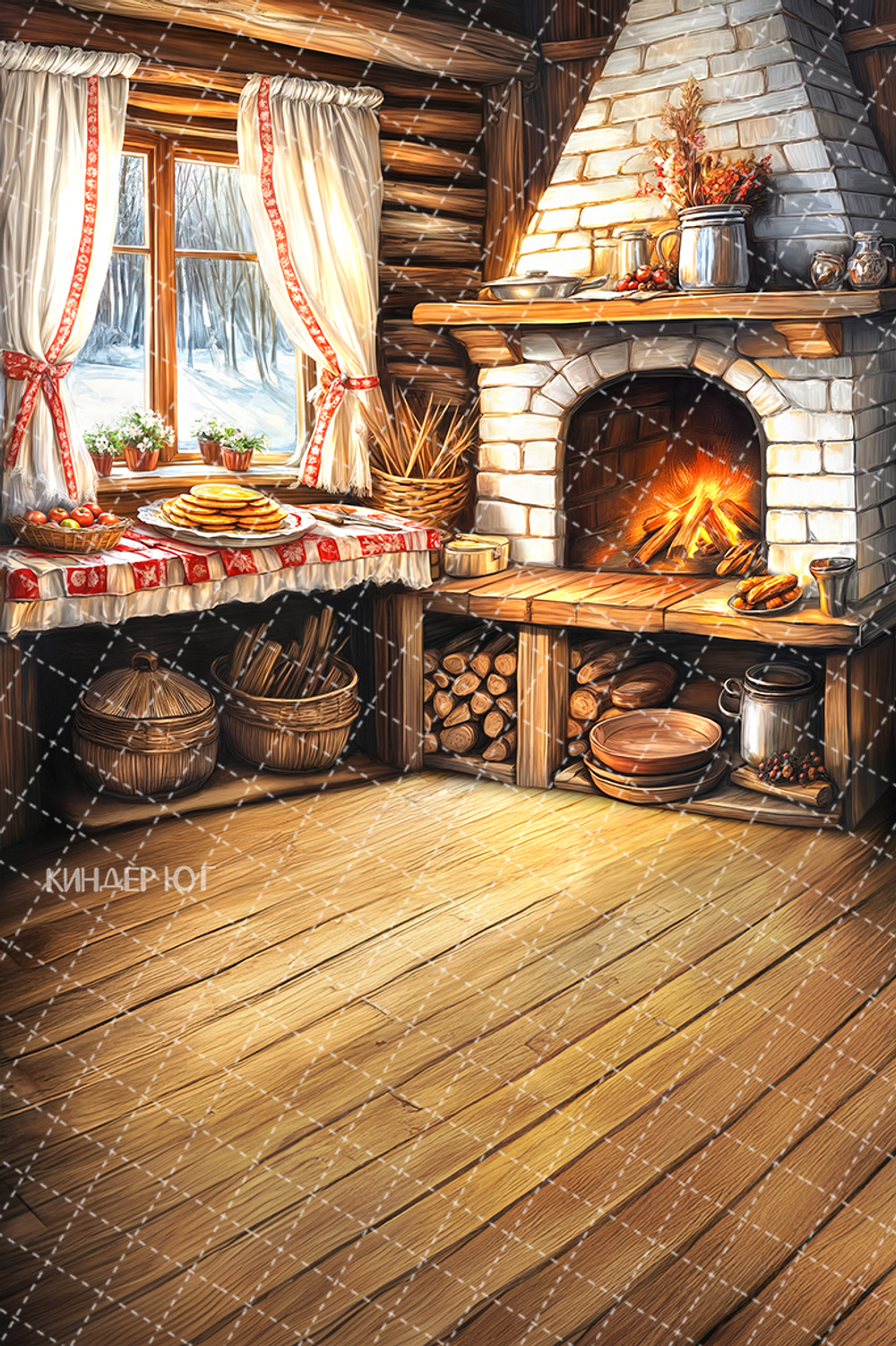 Фотофон "Изба" арт. ФФ913-8