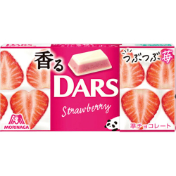 Шоколад DARS белый "Ароматная клубника" 12шт, Morinaga 46г
