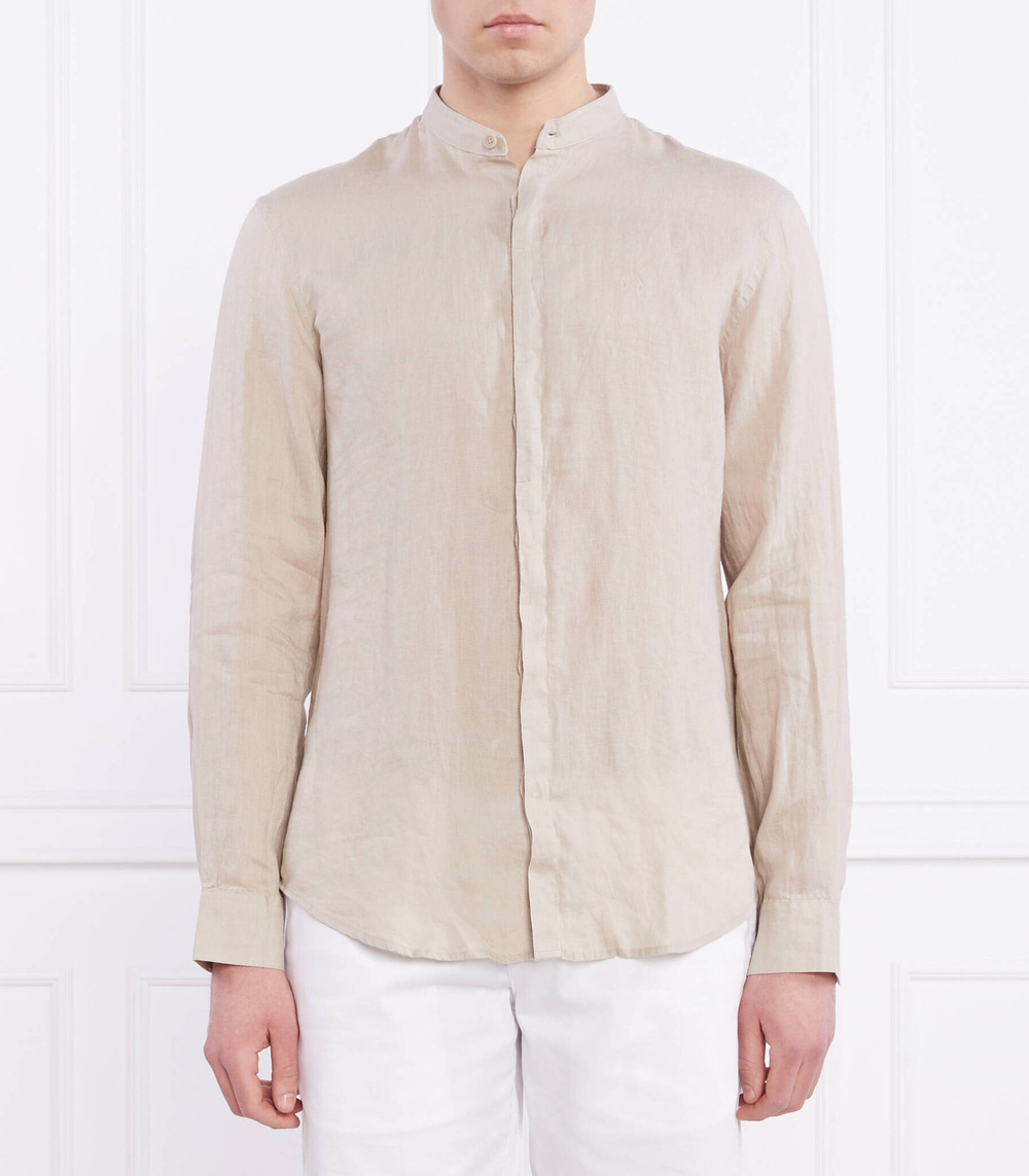 Льняная рубашка Armani Exchange - бежевый(8NZC66 ZNCFZ)
