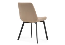 Стул на металлокаркасе Челси черный / бежевый