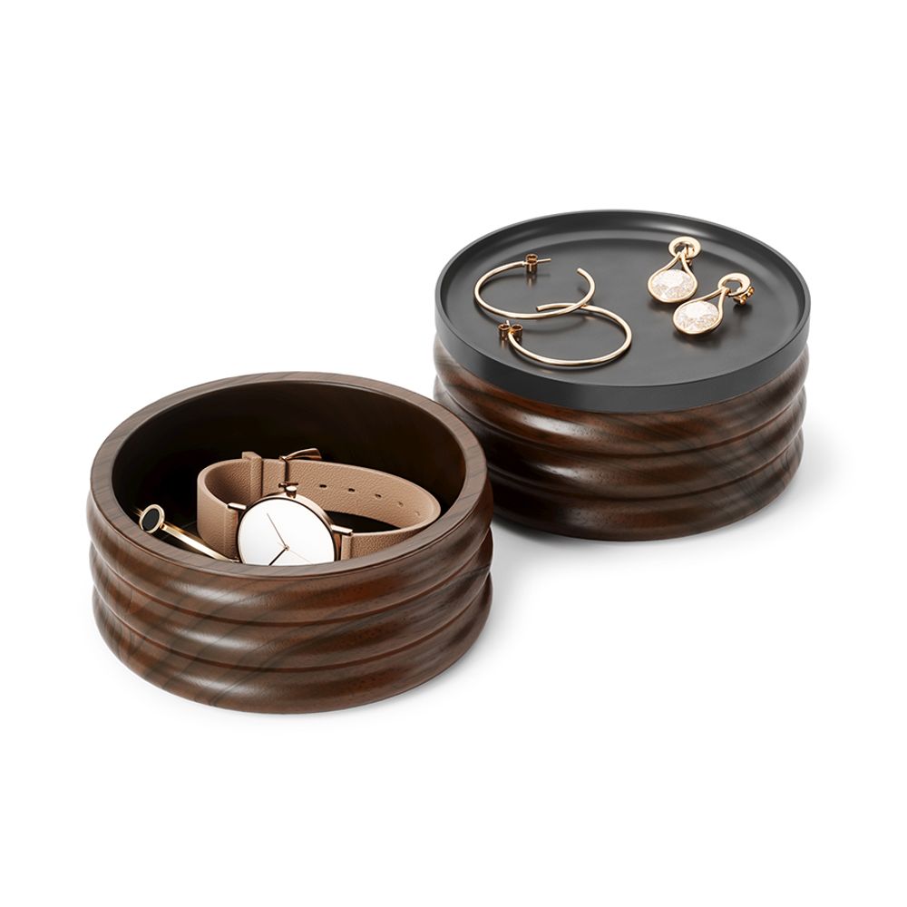 Шкатулка для украшений Tesora, черный орех