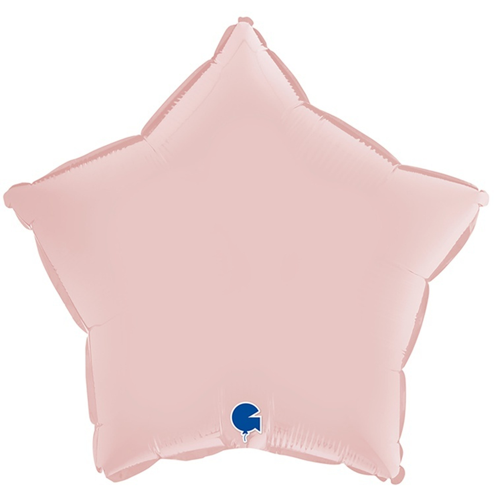 Фольгированная фигура, звезда, 18"/46СМ Сатин Pastel Pink