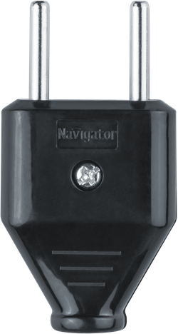 Вилка Navigator 61 714 NCA-PL07-6A-X-BL прямая б/з черная
