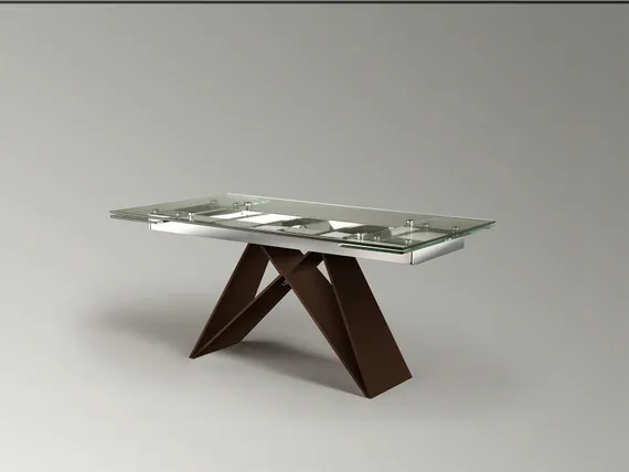 Mika Обеденный стол раздвижной коричневый 160/220