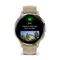 Умные часы Garmin Venu 3S цвета французский серый с кожаным ремешком с золотистым безелем