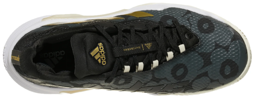 Женские Кроссовки теннисные Adidas Barricade W - core black/gold metallic/carbon