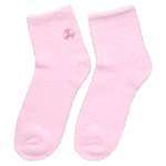 Earth Therapeutics, Aloe Moisture, носки с алоэ, розовые и белые, 2 пары