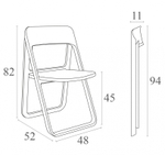 Стул пластиковый Siesta Contract Dream, оливковый