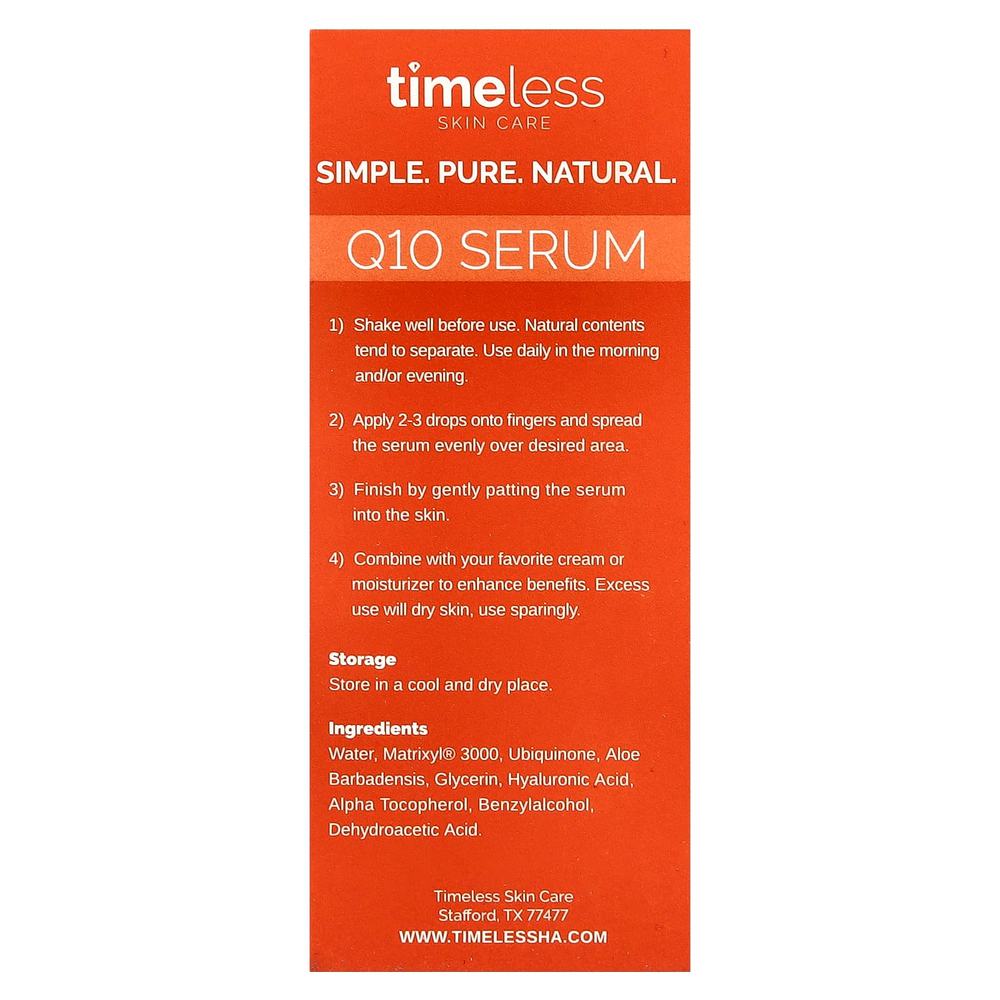 Timeless Skin Care, Сыворотка с коэнзимом Q10, 30 мл (1 жидк. унц.)