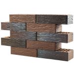 «Пятый элемент», 1.4НФ «Мюнхен» 250х120х88, “Полуторный пустотелый” Флэш руст - Кирпич лицевой керамический пустотелый