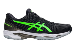 Мужские кроссовки теннисные Asics Solution Speed FF 2 Clay - black/green gecko