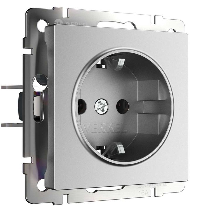 Розетка Werkel серебряный матовый W1171065 4690389195570