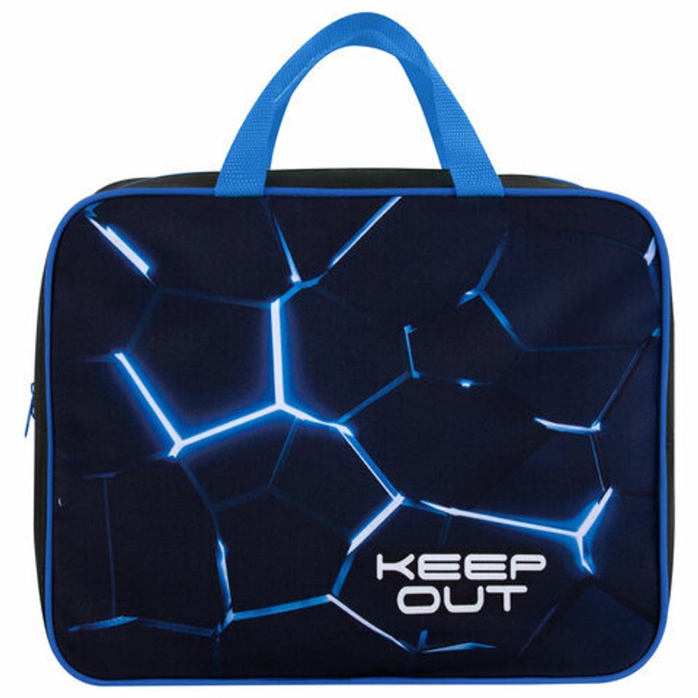 Папка на молнии с ручками BRAUBERG А4, 1 отделение, полиэстер, 80 мм, "Digital lava", 272182