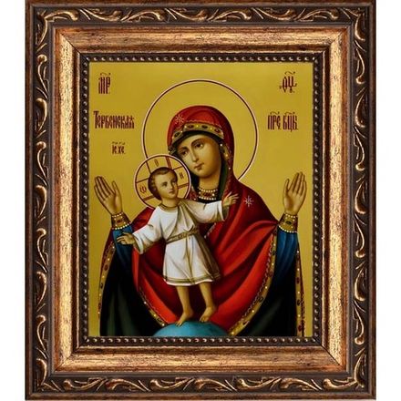 Теребенская икона Божией Матери на холсте.