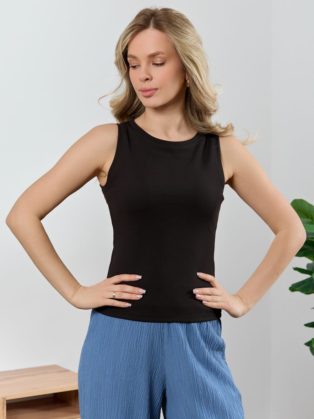 Майка (топ) Сиеста-8 Виотекс ЧЁРНЫЙ