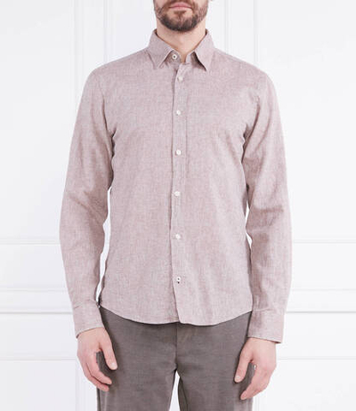 Льняная рубашка Hanson Joop! Jeans - коричневый(30036488)