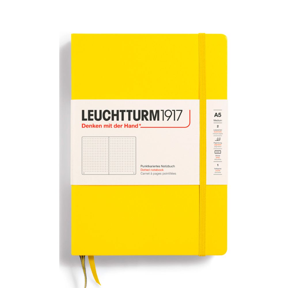 Блокнот Leuchtturm1917 Classic A5 в точку с твердой обложкой (344800)