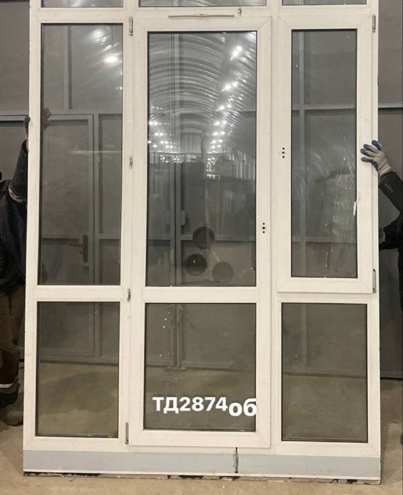 Дверь Пластиковая Б/У 231(в) х 184(ш) (Балконный блок)