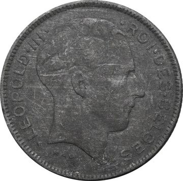 5 франков 1943 Бельгия (Надпись на французском - DES BELGES)