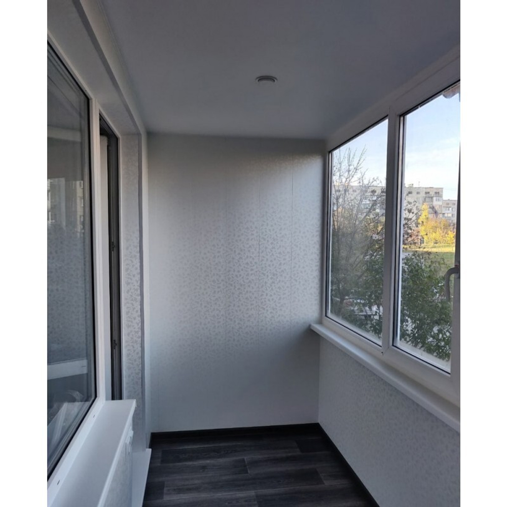 Ламинированная панель ПВХ ВЕК Белый бархат 3000х250мм