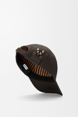 Loewe Кепка Futurist Cat из хлопка, коричневый
