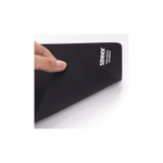 Коврик для мыши SONNEN BLACK резина + ткань, 220х180х3 мм, 513309