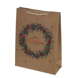 GAEM Пакет подарочный L (бумага 210г/м2, блок 12шт), L30 W12 H40 см, 4в.