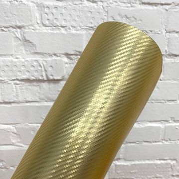 Пленка Hexis 30СAGBRB золотой глянцевый карбон 3D, 1,37м