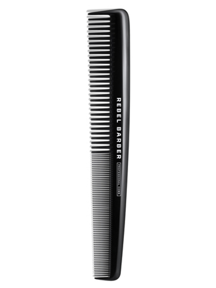 REBEL BARBER TOTAL BLACK R341 - Парикмахерская расческа