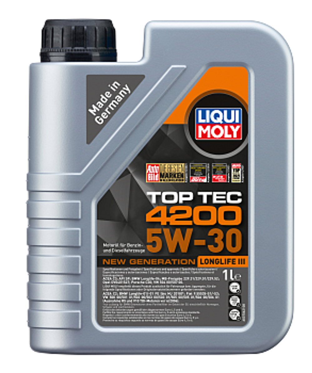 Liqui moly НС-синтетическое моторное масло Top Tec 4200 5W-30 New Generation 1л