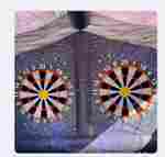 Надувной дартс «Космос» на подкачке, диаметр 2 м, размер 4×4,3×4 м