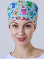 Шапочка медицинская женская из 100% хлопка